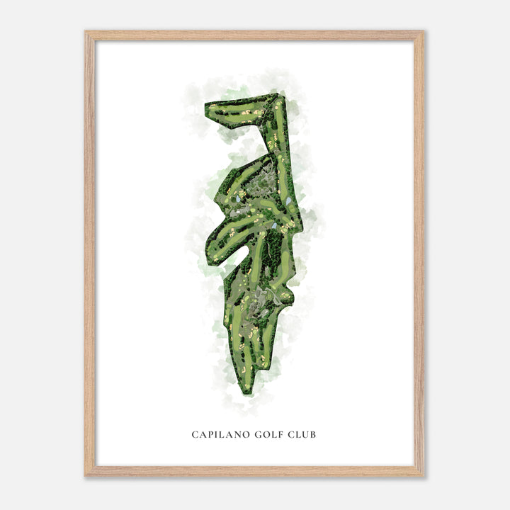 Print of Capilano Golf Club Classic Map