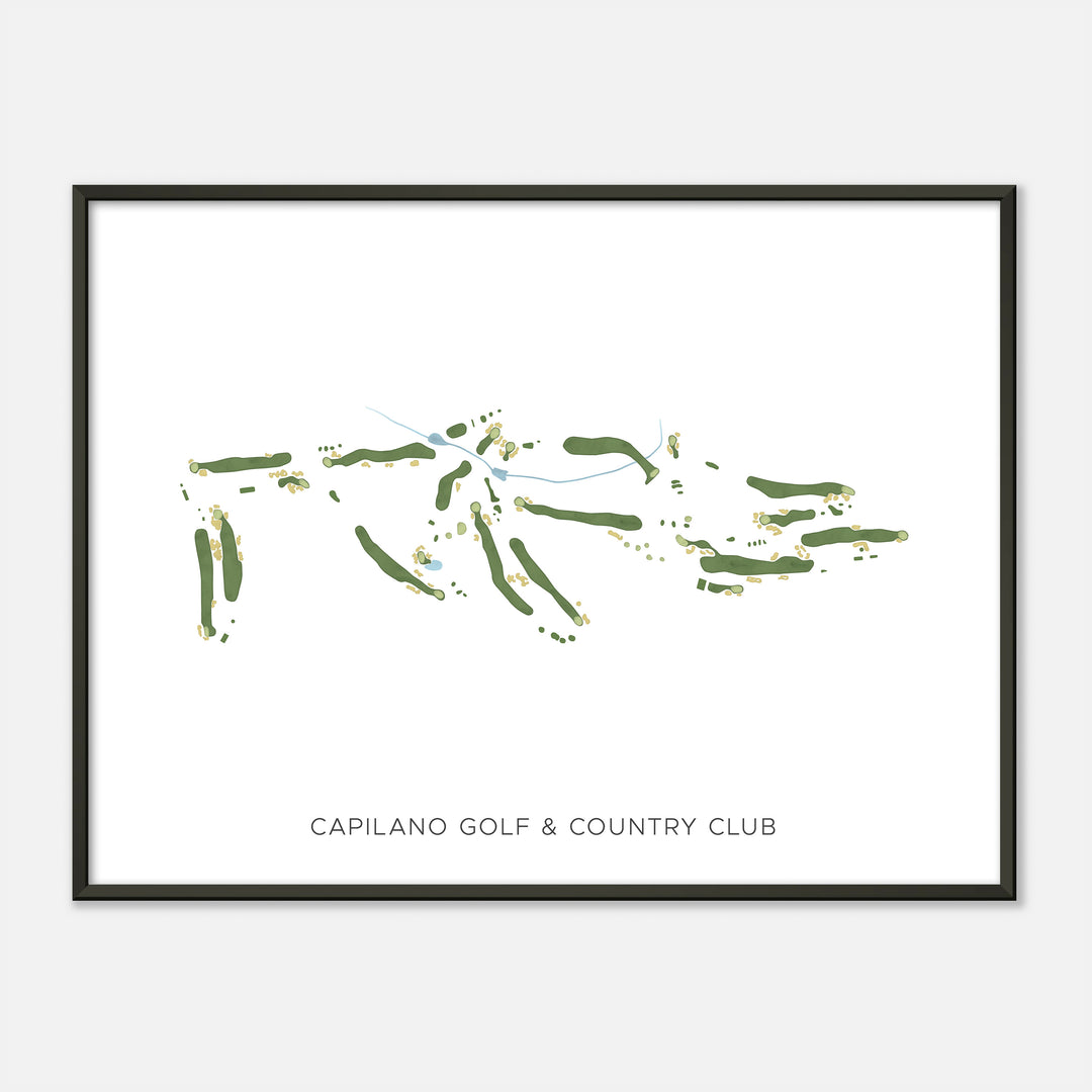 Print of Capilano Golf & Country Club Modern Map