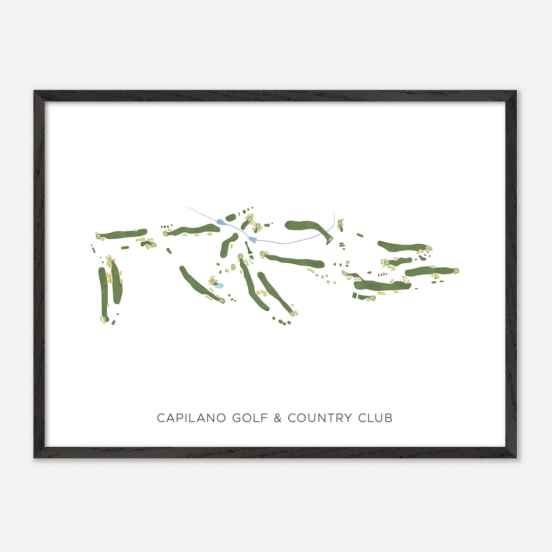 Print of Capilano Golf & Country Club Modern Map