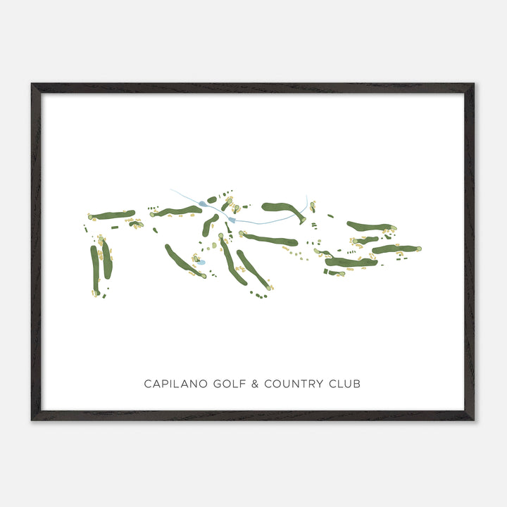 Print of Capilano Golf & Country Club Modern Map