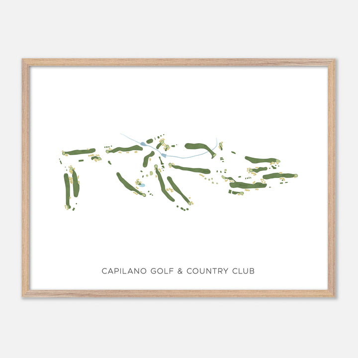 Print of Capilano Golf & Country Club Modern Map