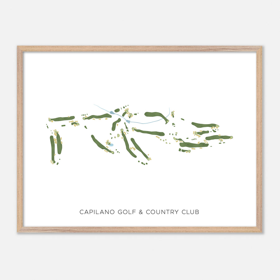 Print of Capilano Golf & Country Club Modern Map