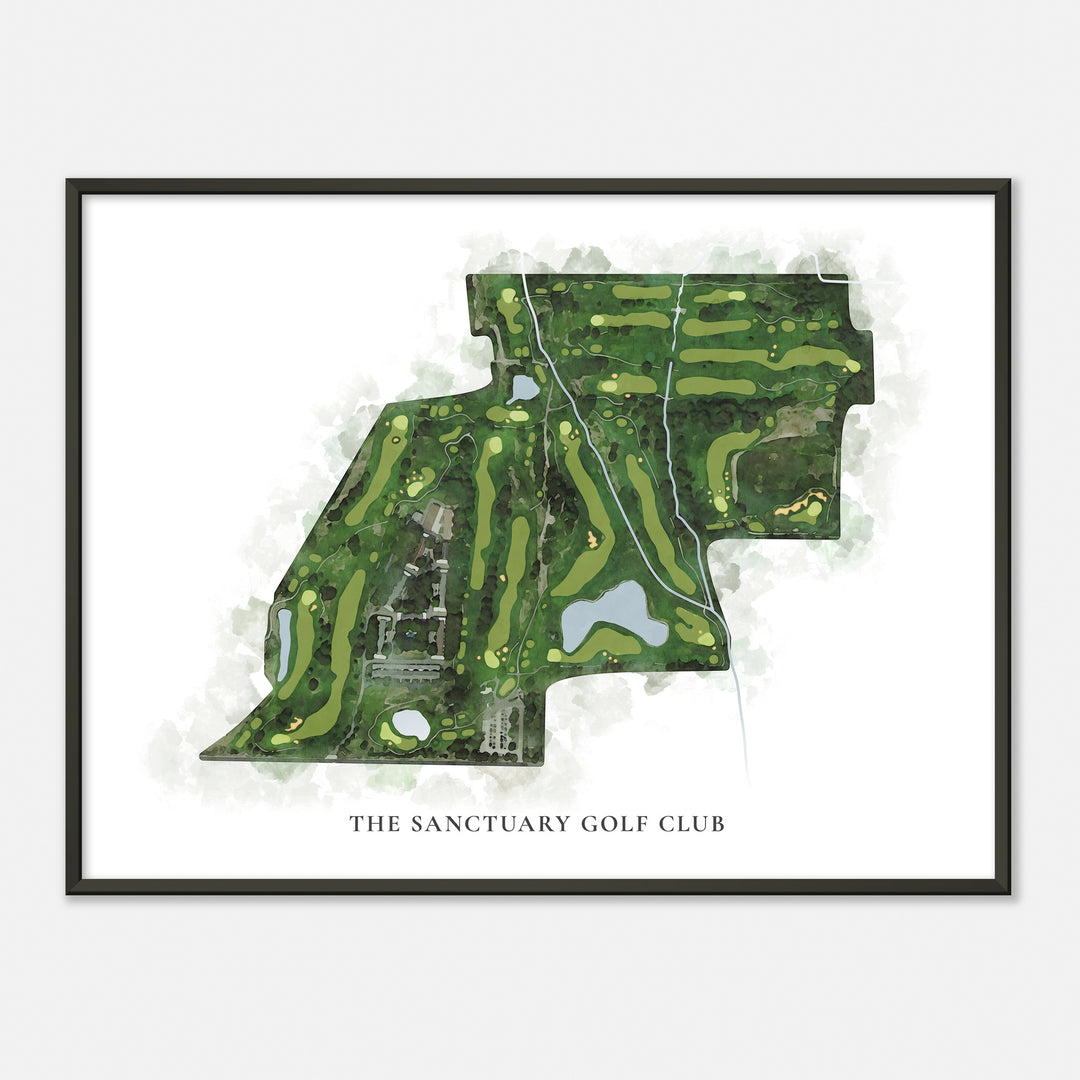 Print of The Sanctuary Golf Club Classic Map