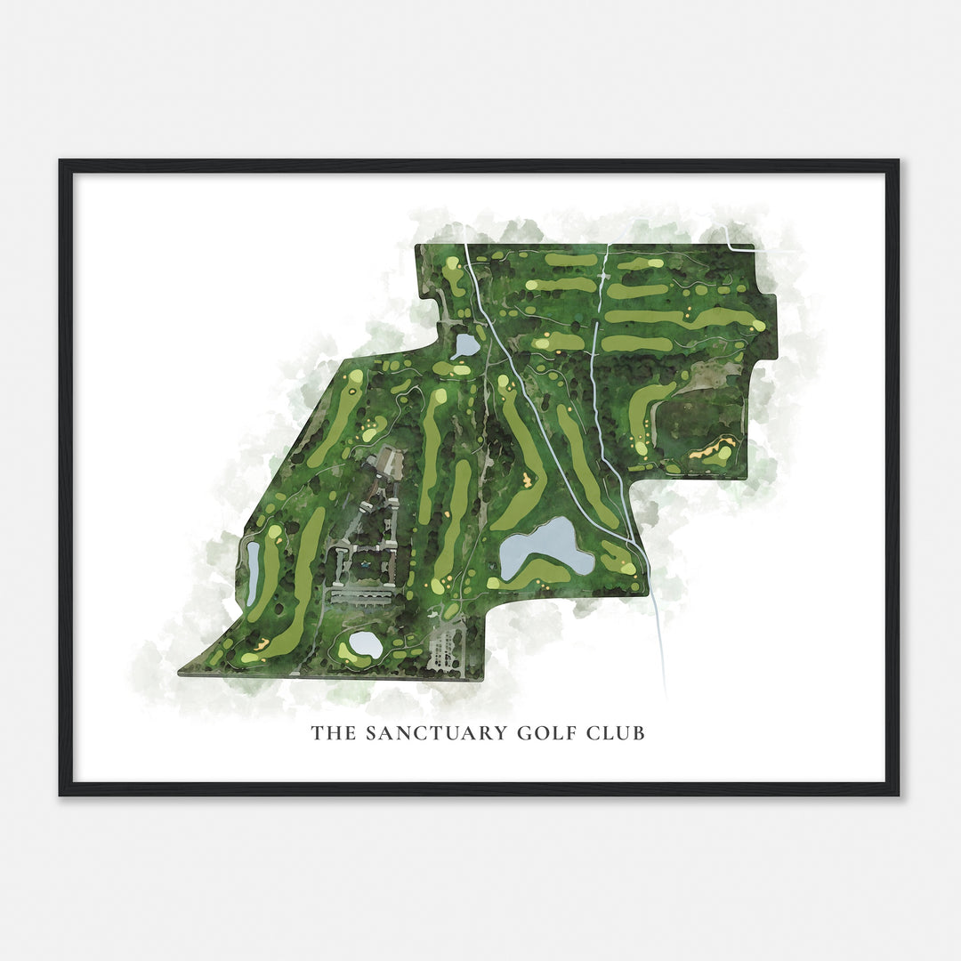 Print of The Sanctuary Golf Club Classic Map