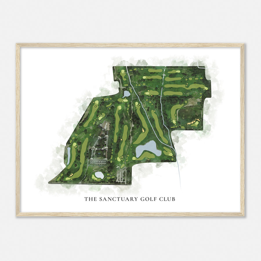 Print of The Sanctuary Golf Club Classic Map