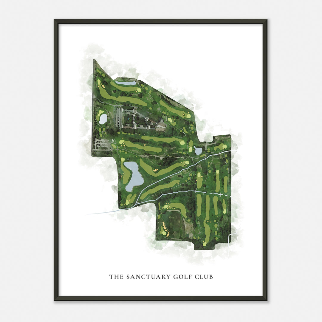 Print of The Sanctuary Golf Club Classic Map