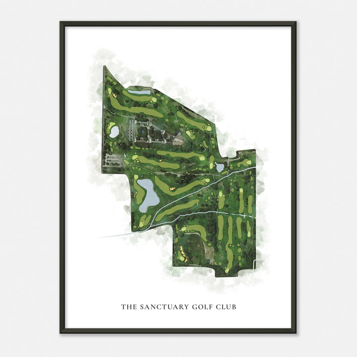 Print of The Sanctuary Golf Club Classic Map