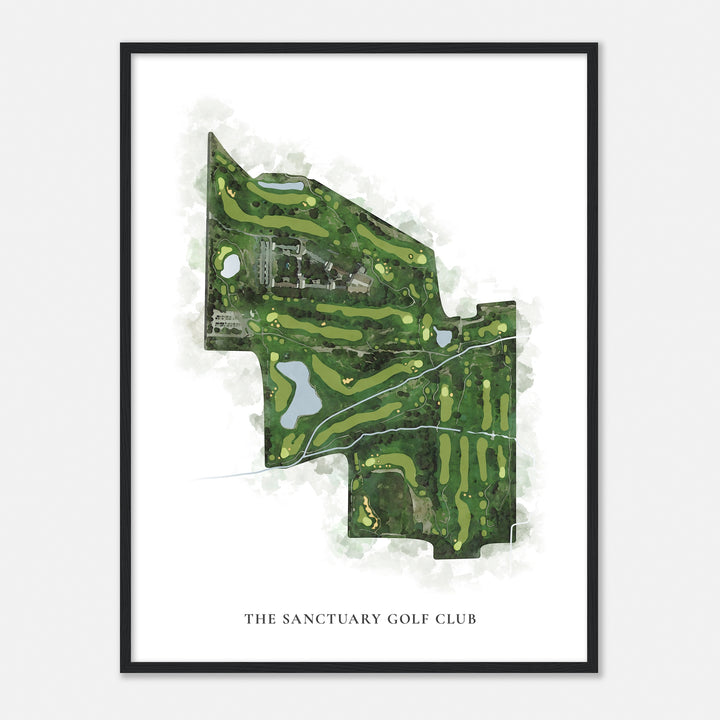 Print of The Sanctuary Golf Club Classic Map