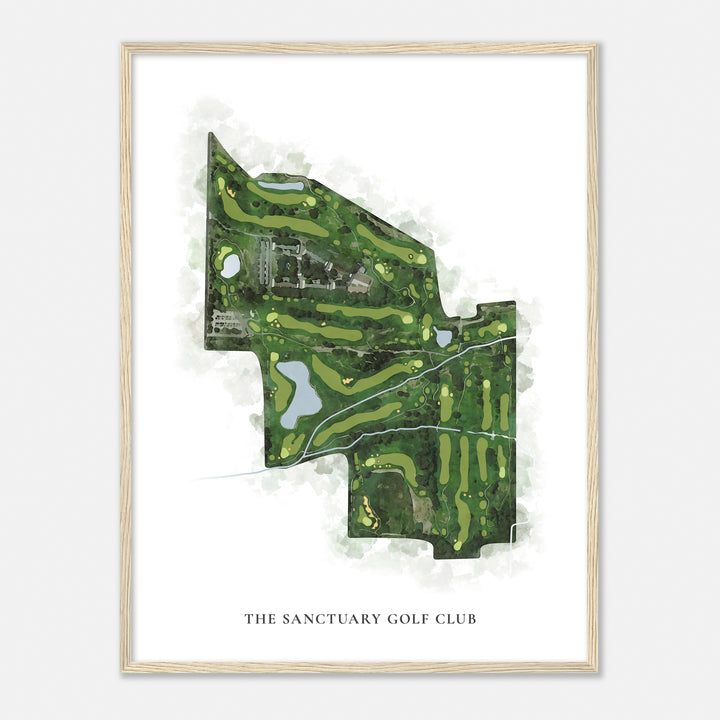 Print of The Sanctuary Golf Club Classic Map