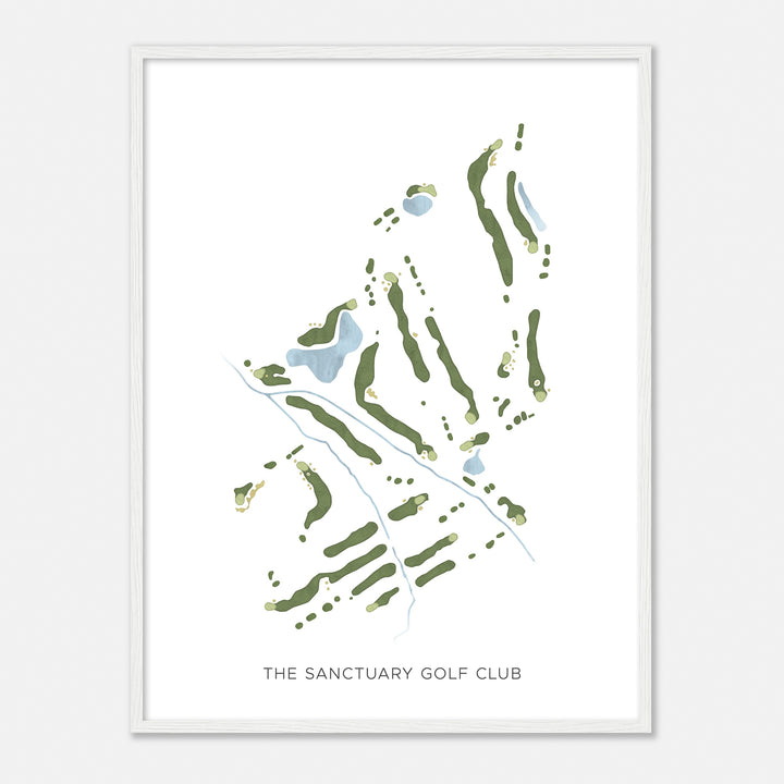 Print of The Sanctuary Golf Club Modern Map