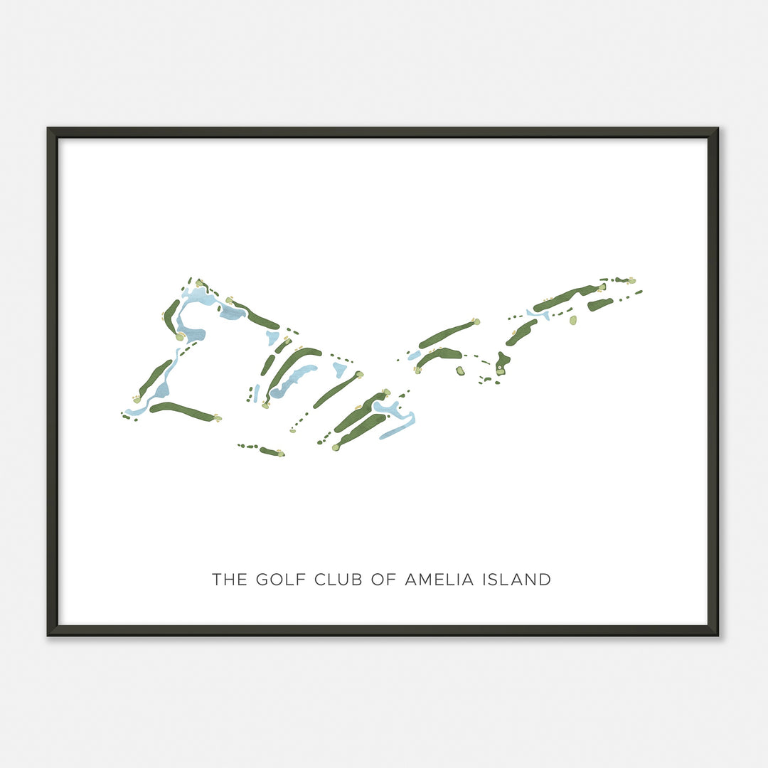 Print of The Golf Club Of Amelia Island Modern Map