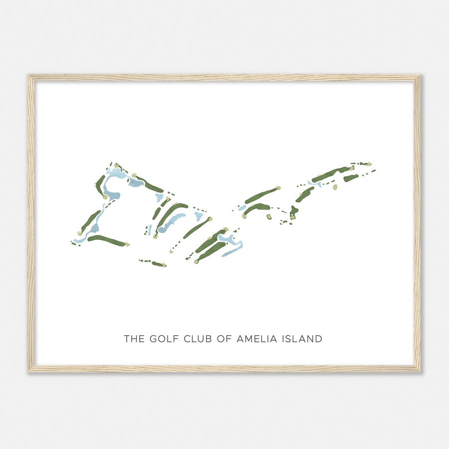 Print of The Golf Club Of Amelia Island Modern Map