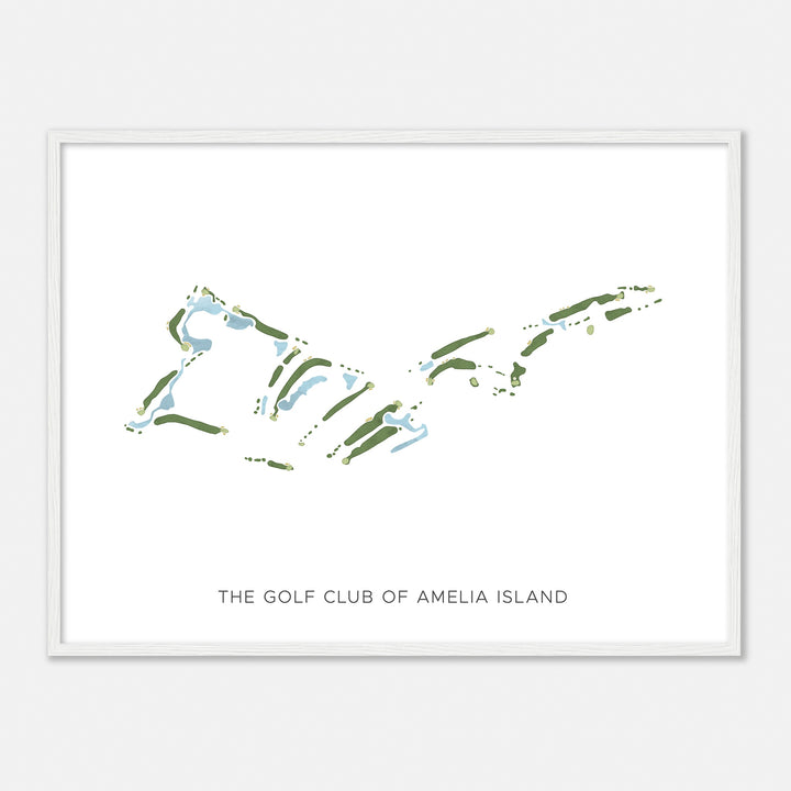 Print of The Golf Club Of Amelia Island Modern Map