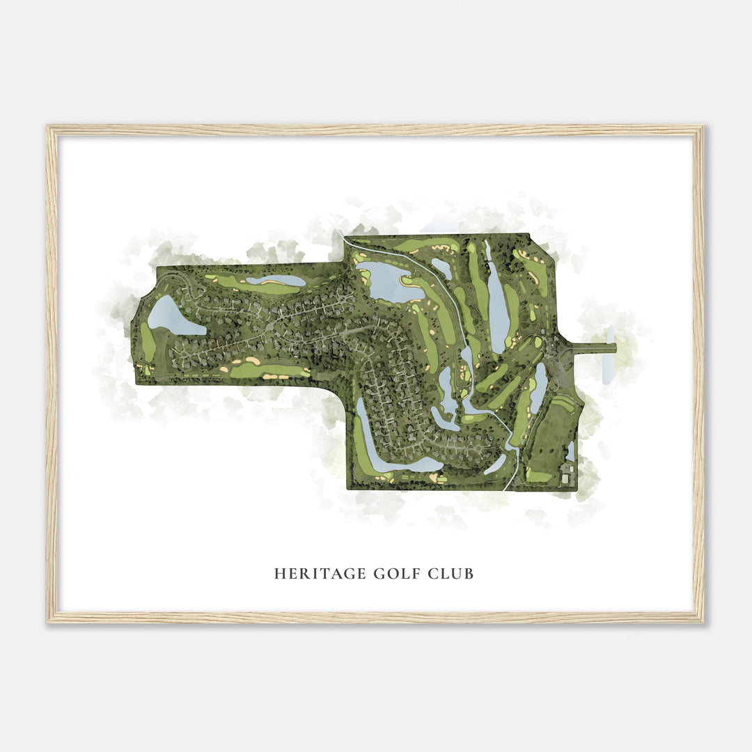 Print of Heritage Golf Club Classic Map