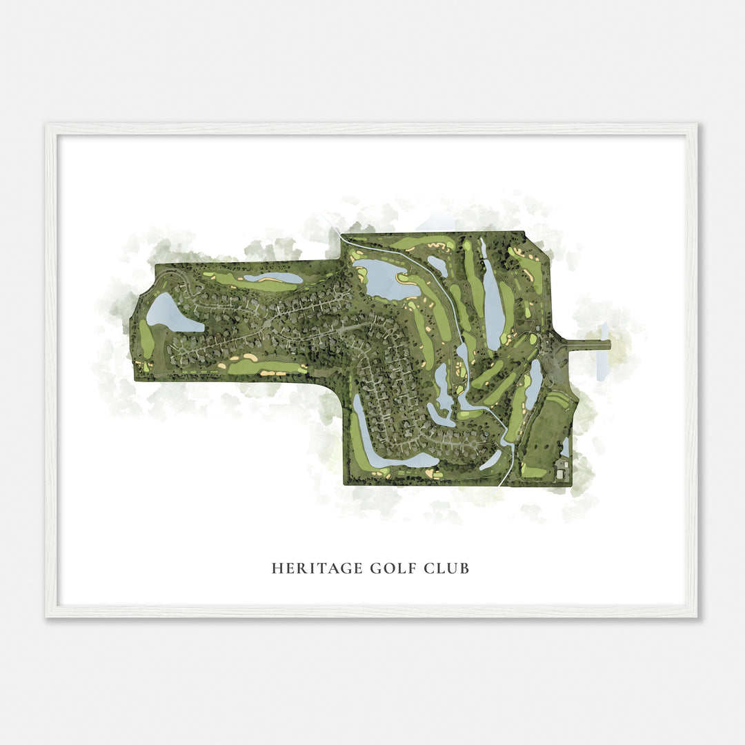 Print of Heritage Golf Club Classic Map