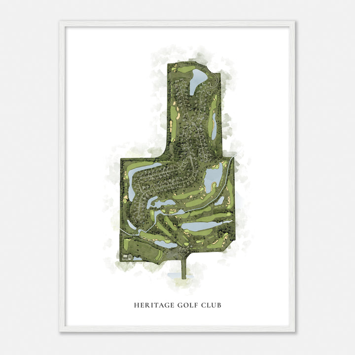 Print of Heritage Golf Club Classic Map