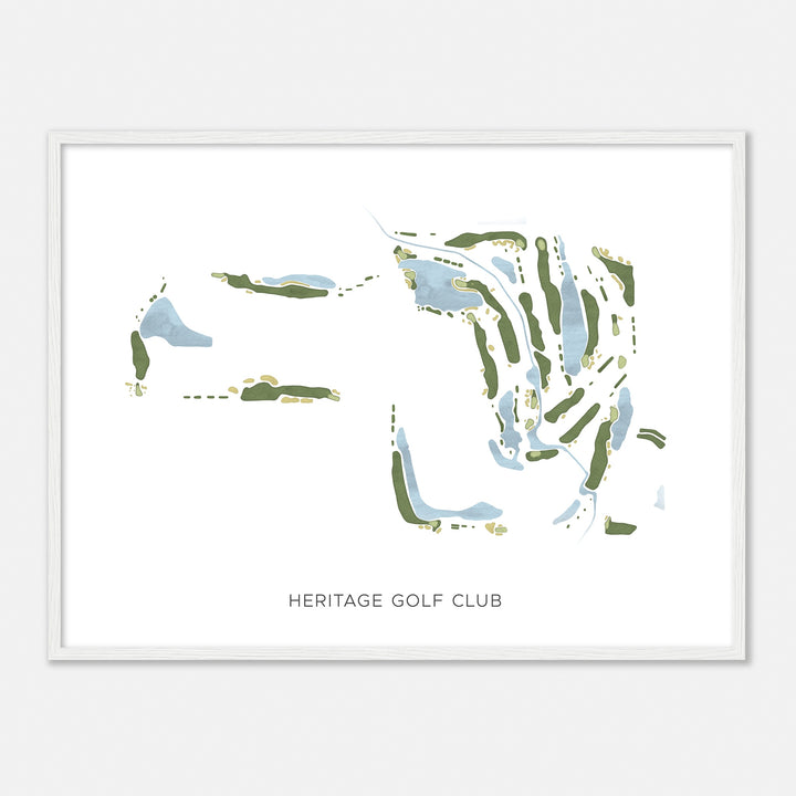 Print of Heritage Golf Club Modern Map