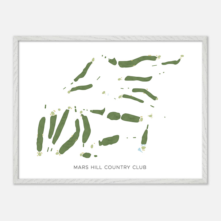 Print of Mars Hill Country Club Modern Map