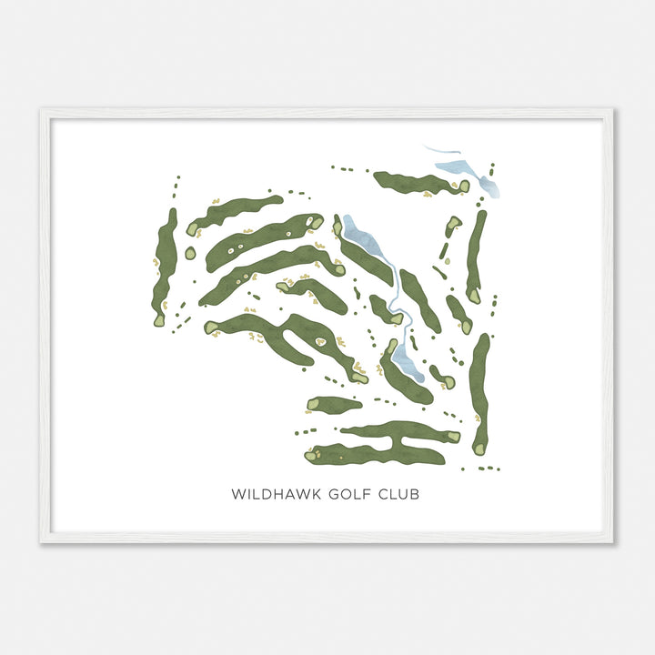 Print of Wildhawk Golf Club Modern Map