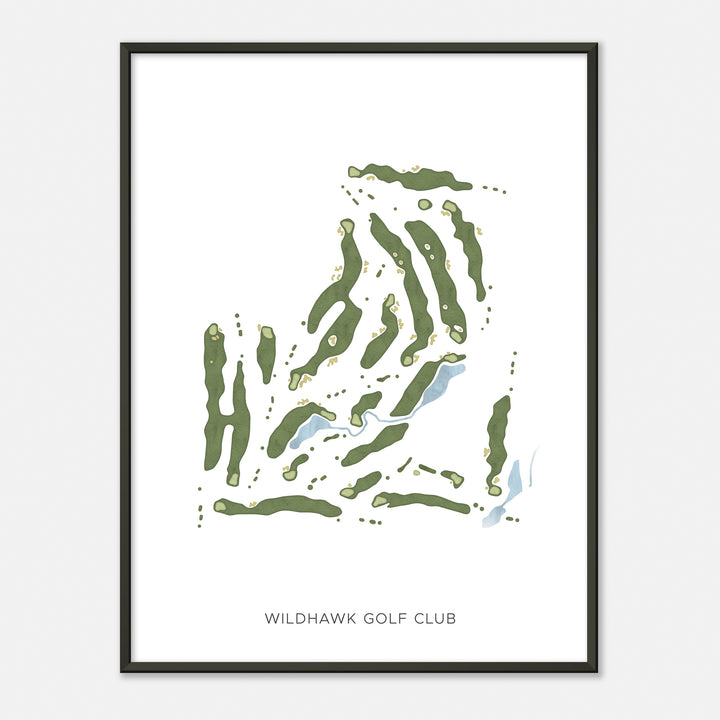 Print of Wildhawk Golf Club Modern Map