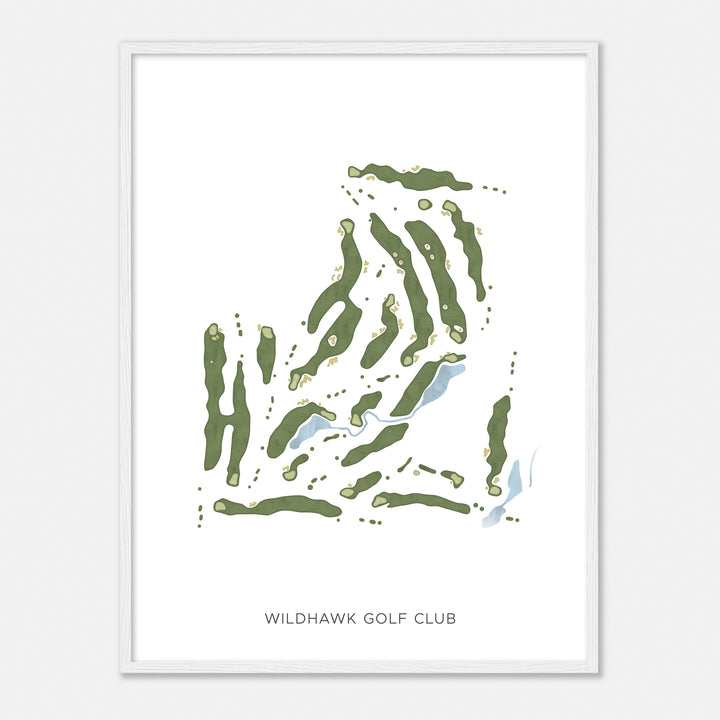 Print of Wildhawk Golf Club Modern Map