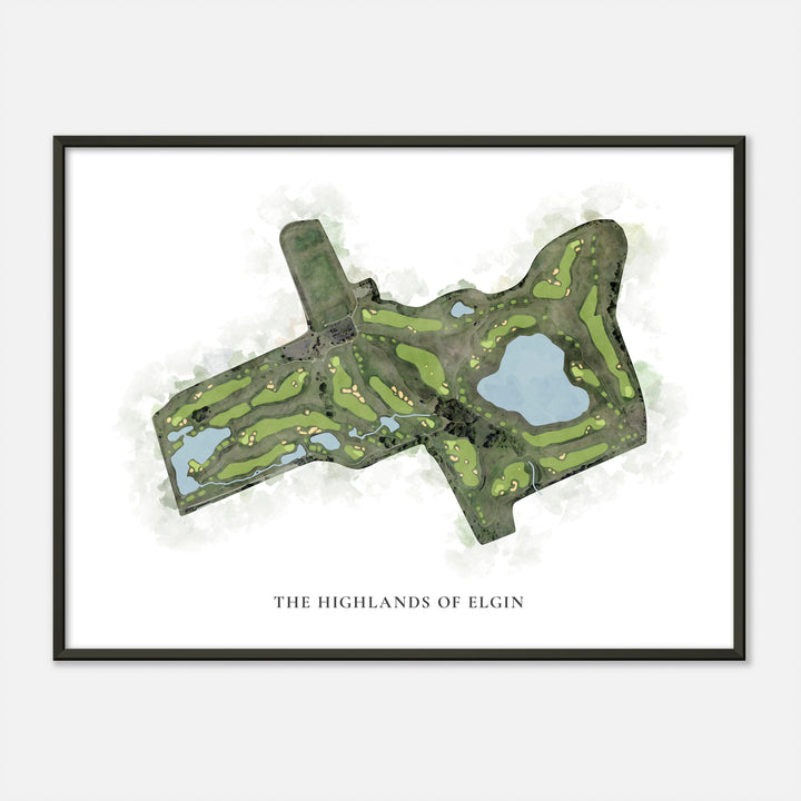 Print of The Highlands Of Elgin Classic Map