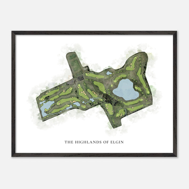 Print of The Highlands Of Elgin Classic Map