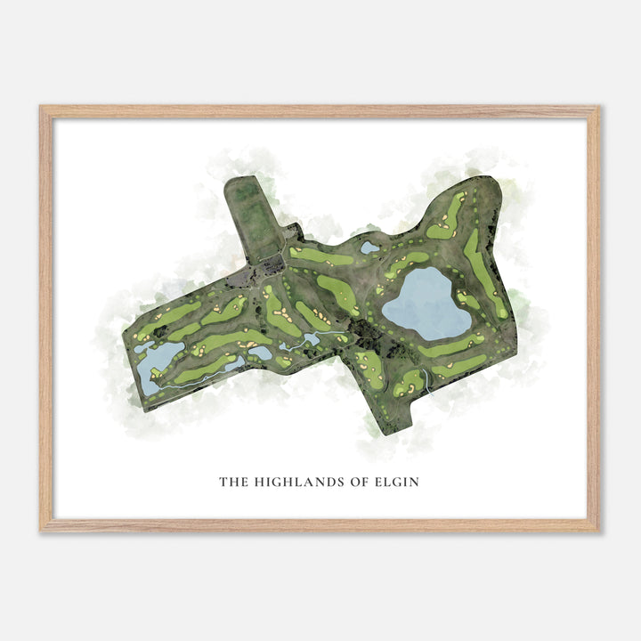 Print of The Highlands Of Elgin Classic Map