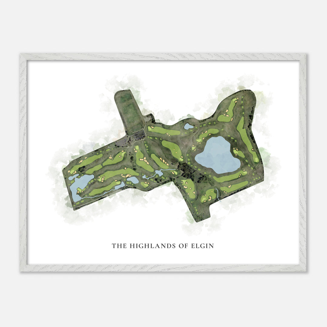 Print of The Highlands Of Elgin Classic Map