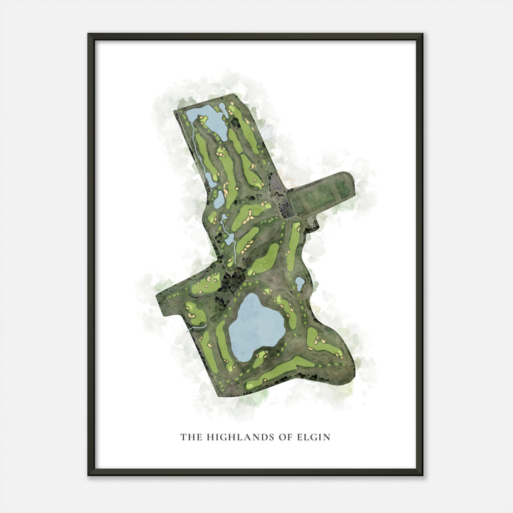 Print of The Highlands Of Elgin Classic Map