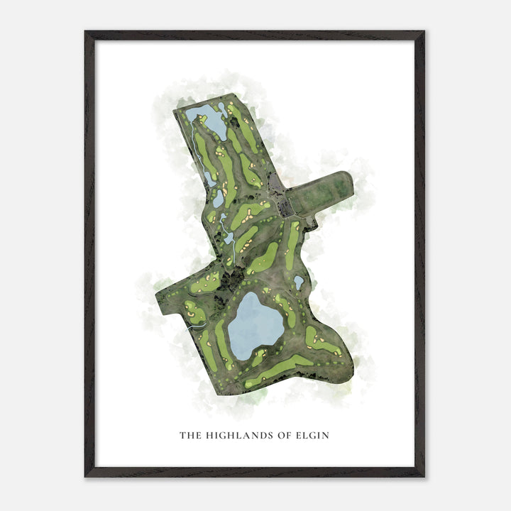 Print of The Highlands Of Elgin Classic Map