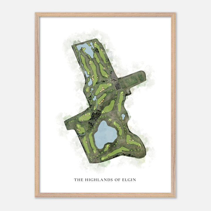 Print of The Highlands Of Elgin Classic Map