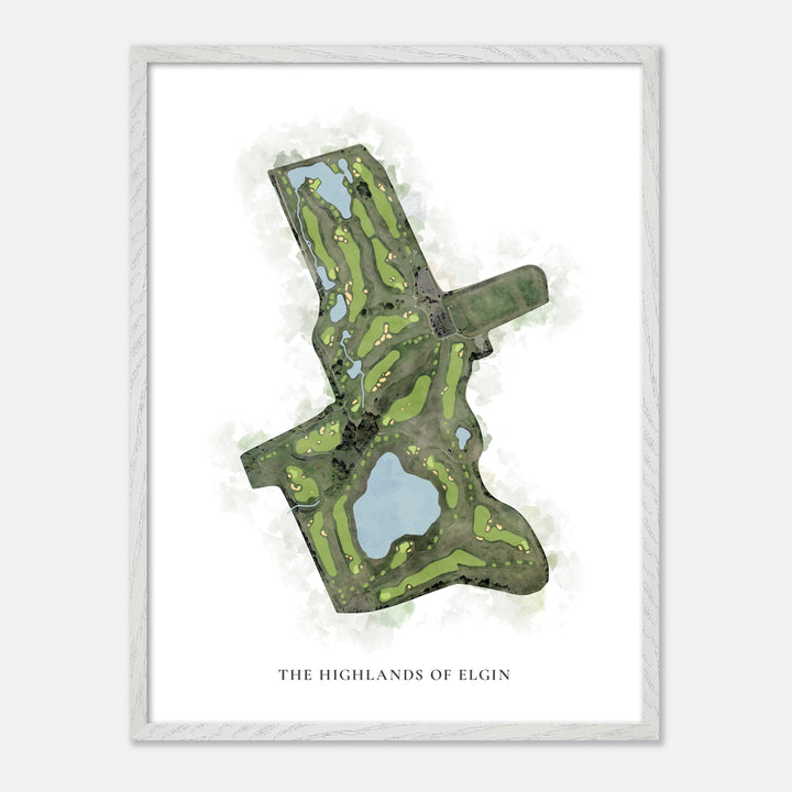 Print of The Highlands Of Elgin Classic Map
