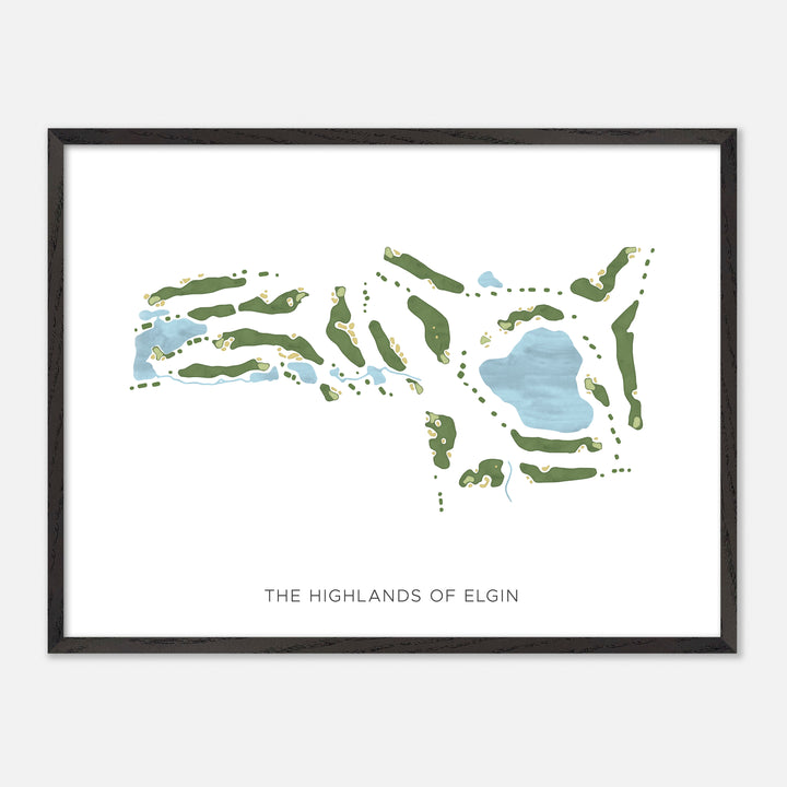 Print of The Highlands Of Elgin Modern Map