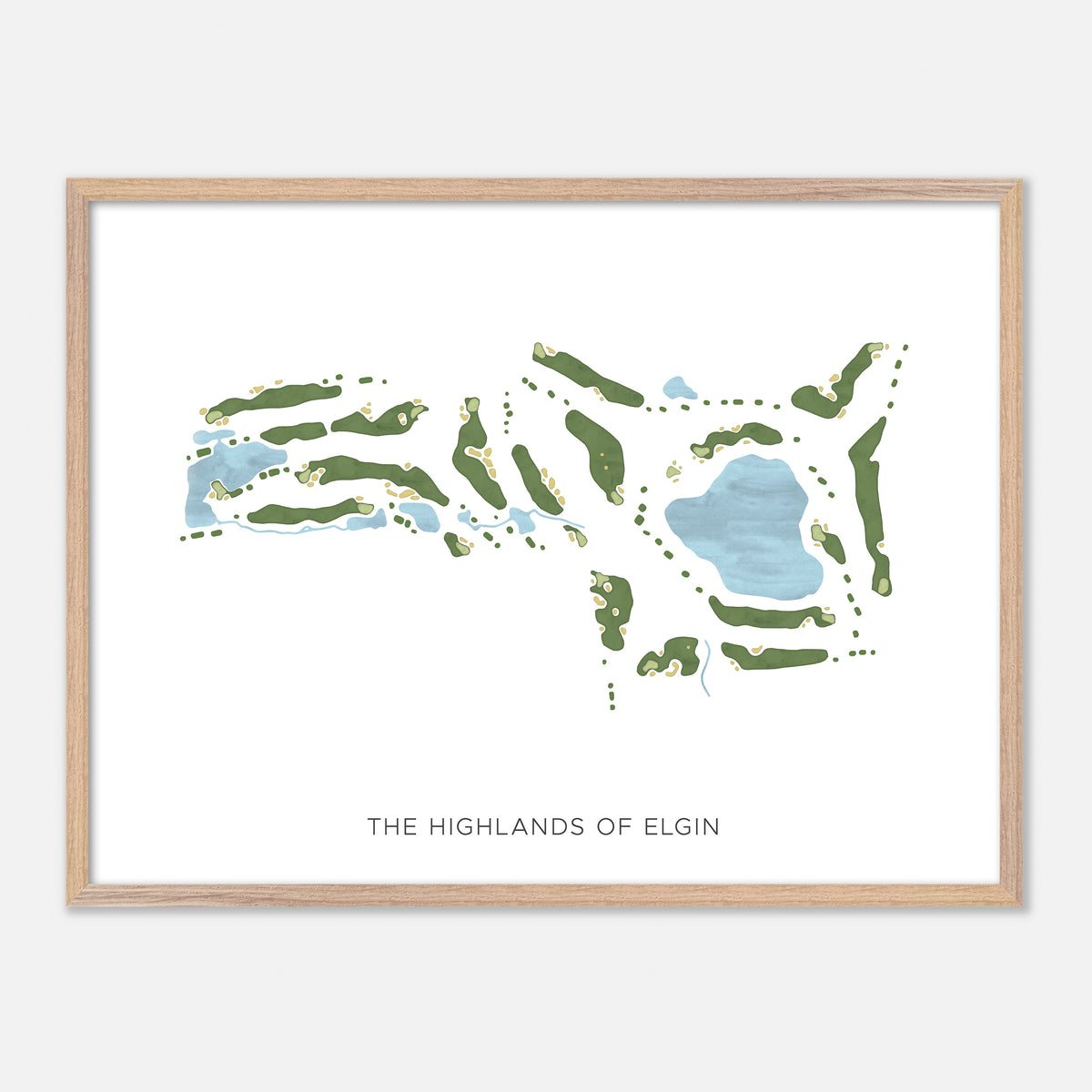 Print of The Highlands Of Elgin Modern Map