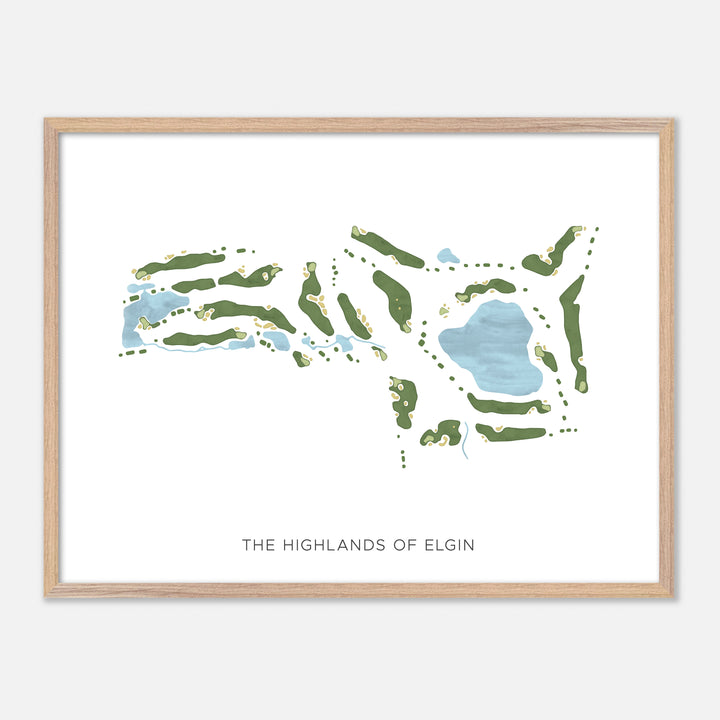 Print of The Highlands Of Elgin Modern Map