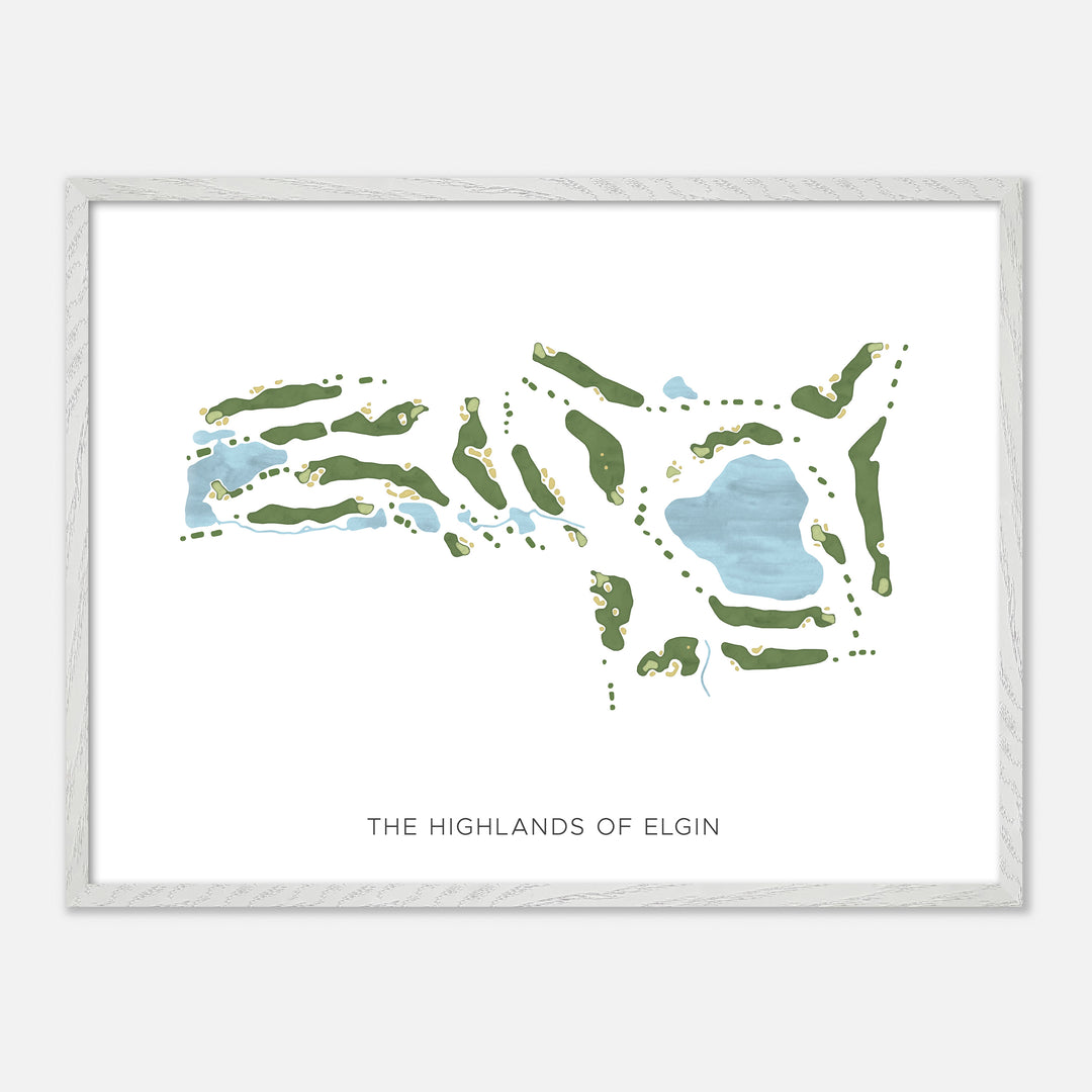 Print of The Highlands Of Elgin Modern Map