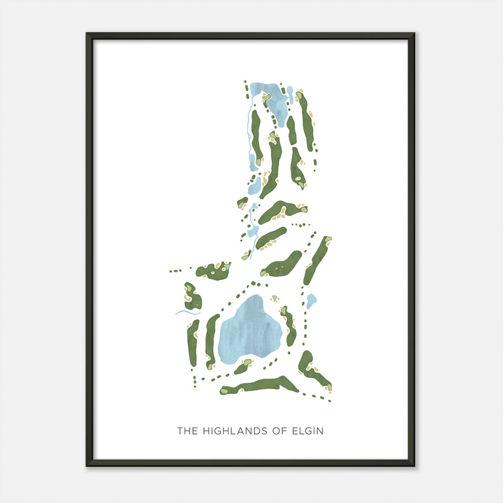 Print of The Highlands Of Elgin Modern Map