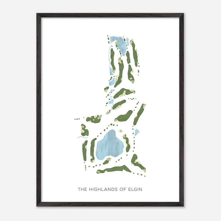 Print of The Highlands Of Elgin Modern Map