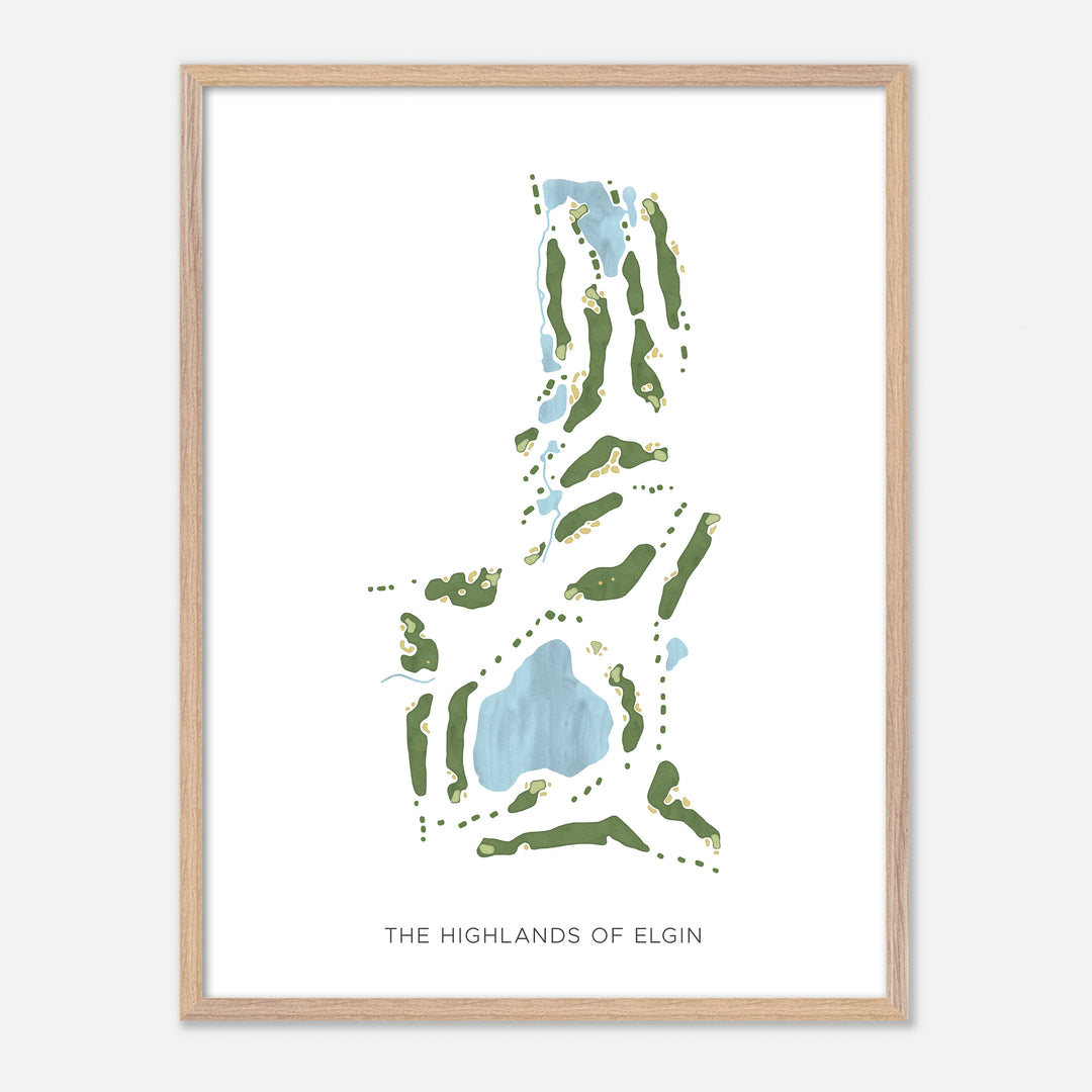 Print of The Highlands Of Elgin Modern Map