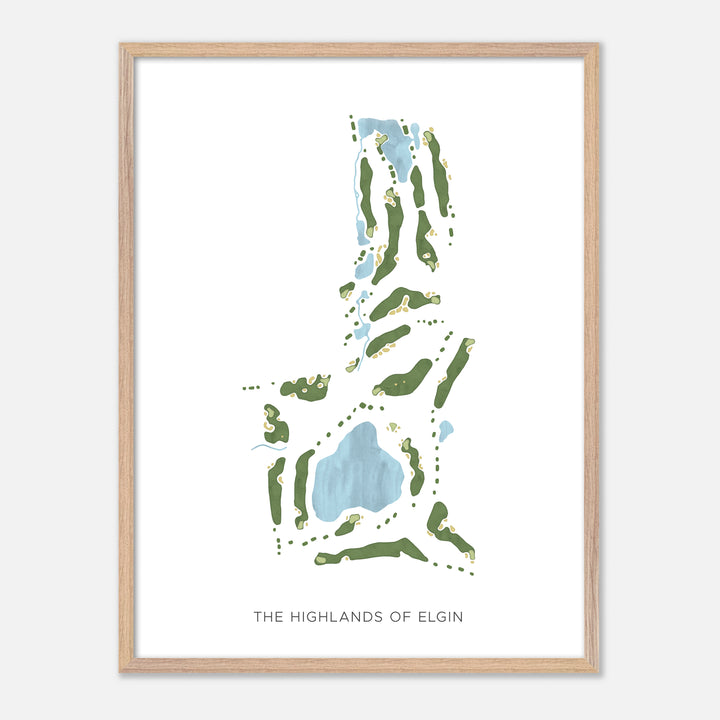 Print of The Highlands Of Elgin Modern Map