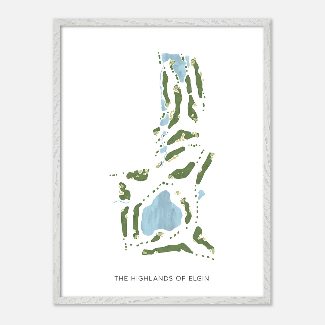 Print of The Highlands Of Elgin Modern Map