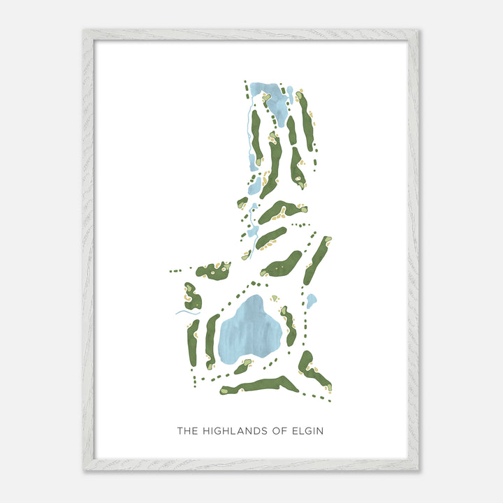 Print of The Highlands Of Elgin Modern Map