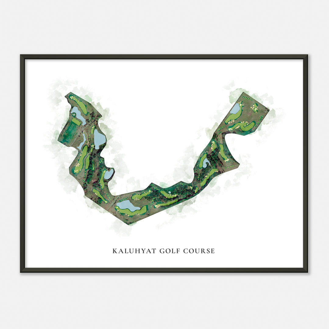 Print of Kaluhyat Golf Course Classic Map