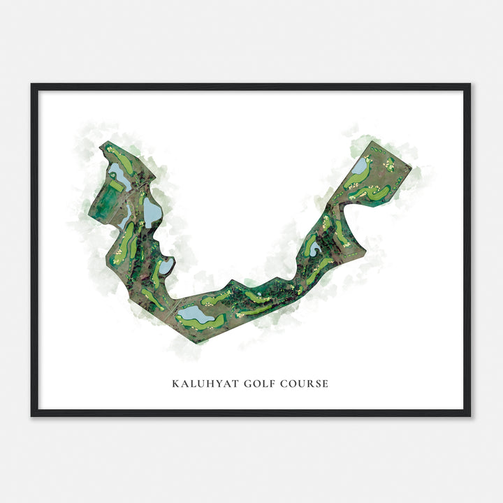 Print of Kaluhyat Golf Course Classic Map