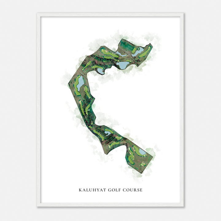 Print of Kaluhyat Golf Course Classic Map