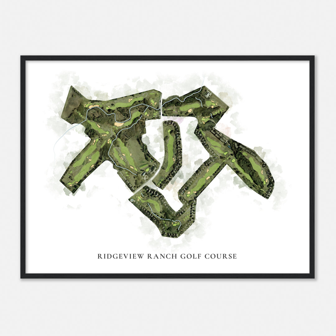 Print of Ridgeview Ranch Golf Course Classic Map