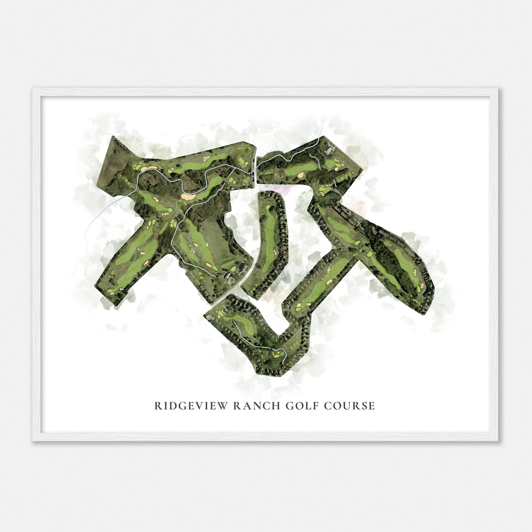 Print of Ridgeview Ranch Golf Course Classic Map