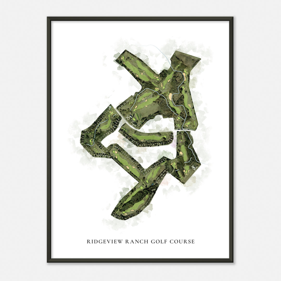 Print of Ridgeview Ranch Golf Course Classic Map