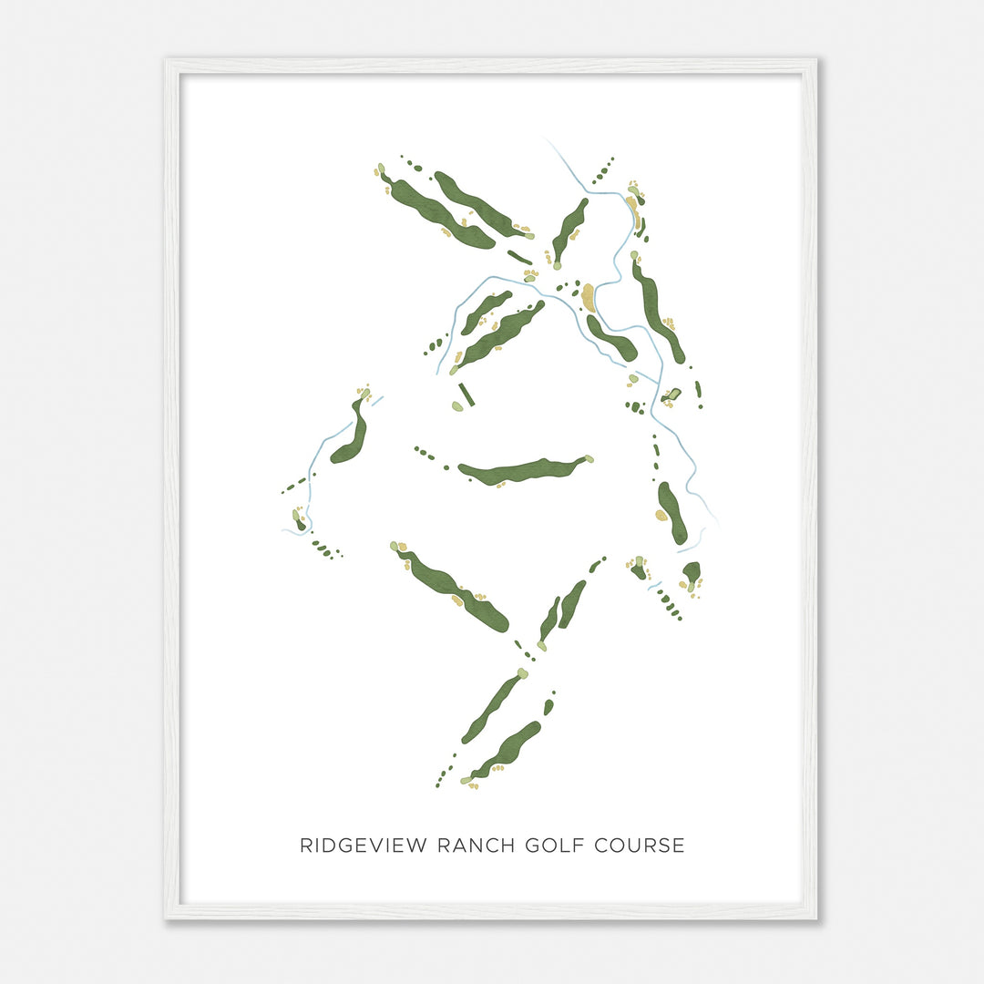 Print of Ridgeview Ranch Golf Course Modern Map